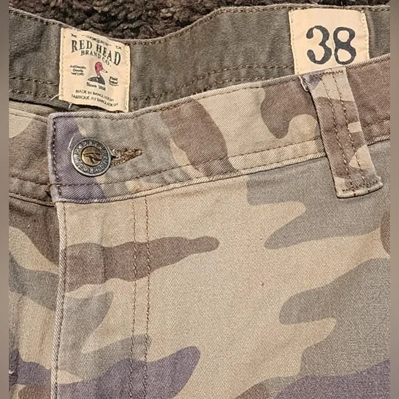 Red Head Brand Co Size 38 Camouflage Men’s Cargo Shorts EUC - Picture 5 of 5